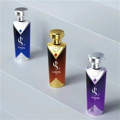 Récipient de parfum de bouteille de parfum unique et élégant personnalisé de 100 ml